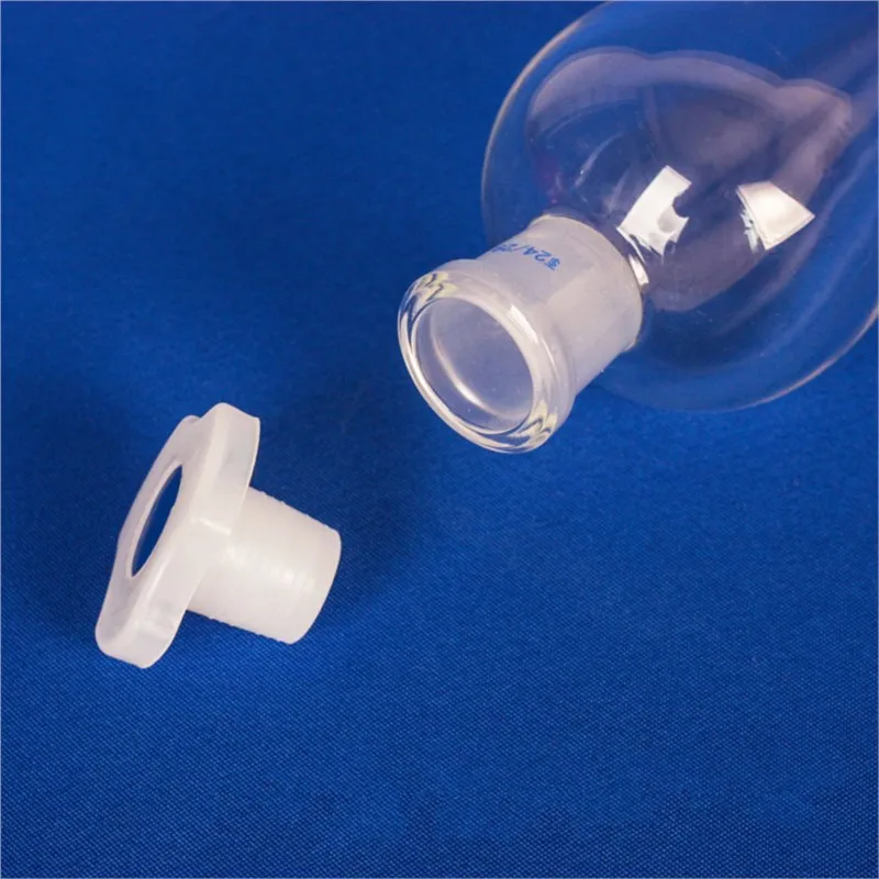 High Borosilicate Glass Pear Shaped Pyriform Separatory Funnel with Standard Taper Stopper 30/60/125/250/500ml Lab Supplies lab glass supplies,lab separatory funnel
