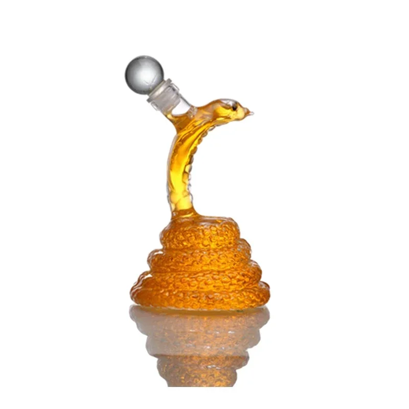 Bouteille De Whisky En Verre En Forme De Teckel - Sculpture 3D Créative - Carafe Décorative Pour Bar, Décoration Intérieure