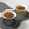 Cat Lift Bowl  Metal Stand Pet Food Snacks Feeding Elevated Feeder Kitten Puppy Dish Dog Supplies Accessories