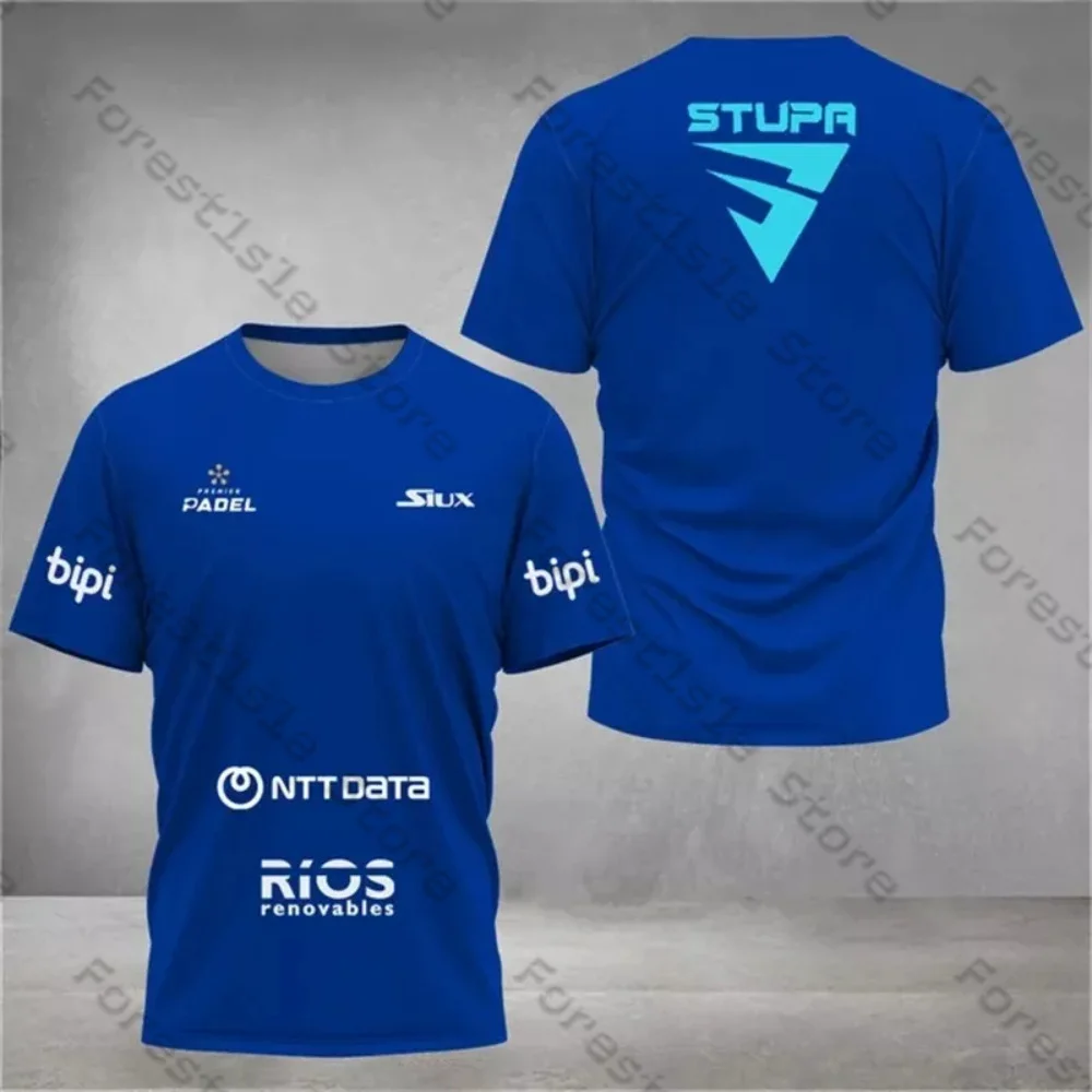 Sports Clothes Siux Stupa Padel Tennis Sportswear Badminton Training Suit Men's T-Shirt Casual O-Neck Short Sleeve Sports Top Adult Child Size