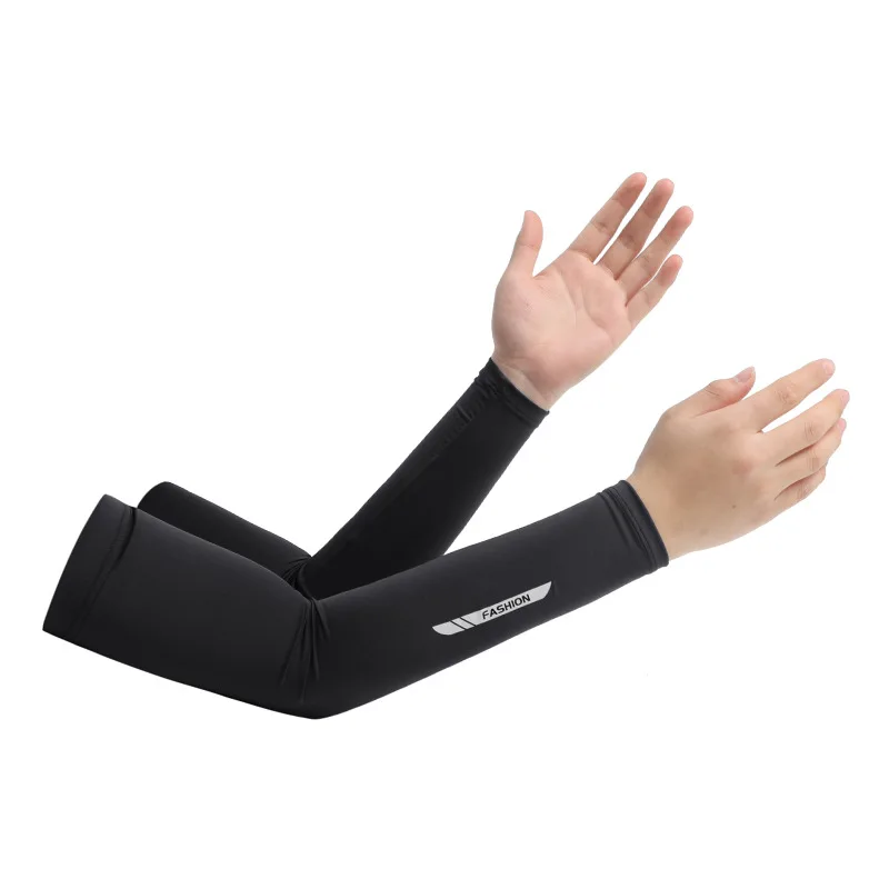 Summer UV Solar Arm Sleeves Fishing Cool Cuff Men Thin Driving Riding Male Anti-Sunburn Sports Outdoor Long Sleeve Arm Cover