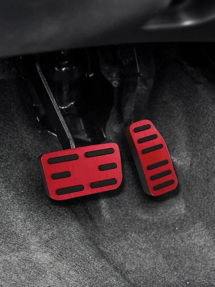 Car Pedals Pedal Cover 2Pcs/Set AT Car Pedals for Honda Fit Jazz 2011-Replacement Parts Accessories Auto Brake Gas Pedal Protector Cover