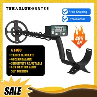 Treasure Hunter GT300 Metal Detector Professional Underground Detector De Metales Pinpointing Gold Detector Waterproof IP68 1