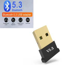 Enhanced Bluetooth USB Adapter for PCs - Wireless Connectivity for Mouse, Keyboard, and Audio Devices (Bluetooth 5.3)