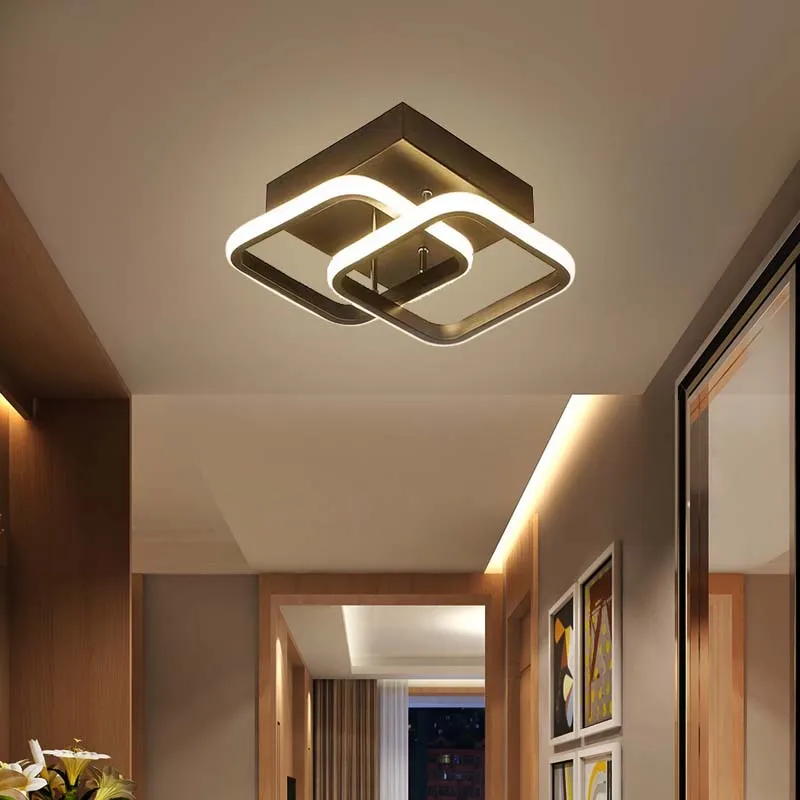 

Aisle Light Led Lights for Living Room Two Squares Ceiling Lamp Aesthetic Room Decoration Home Decorations Decor Home-appliance