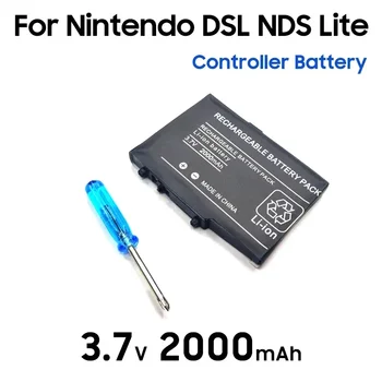 Batteria ricaricabile PURFIELD 3.7V 2000mAh per Nintendo NDSL DSL NDS Lite, batteria di ricambio + con mini cacciavite