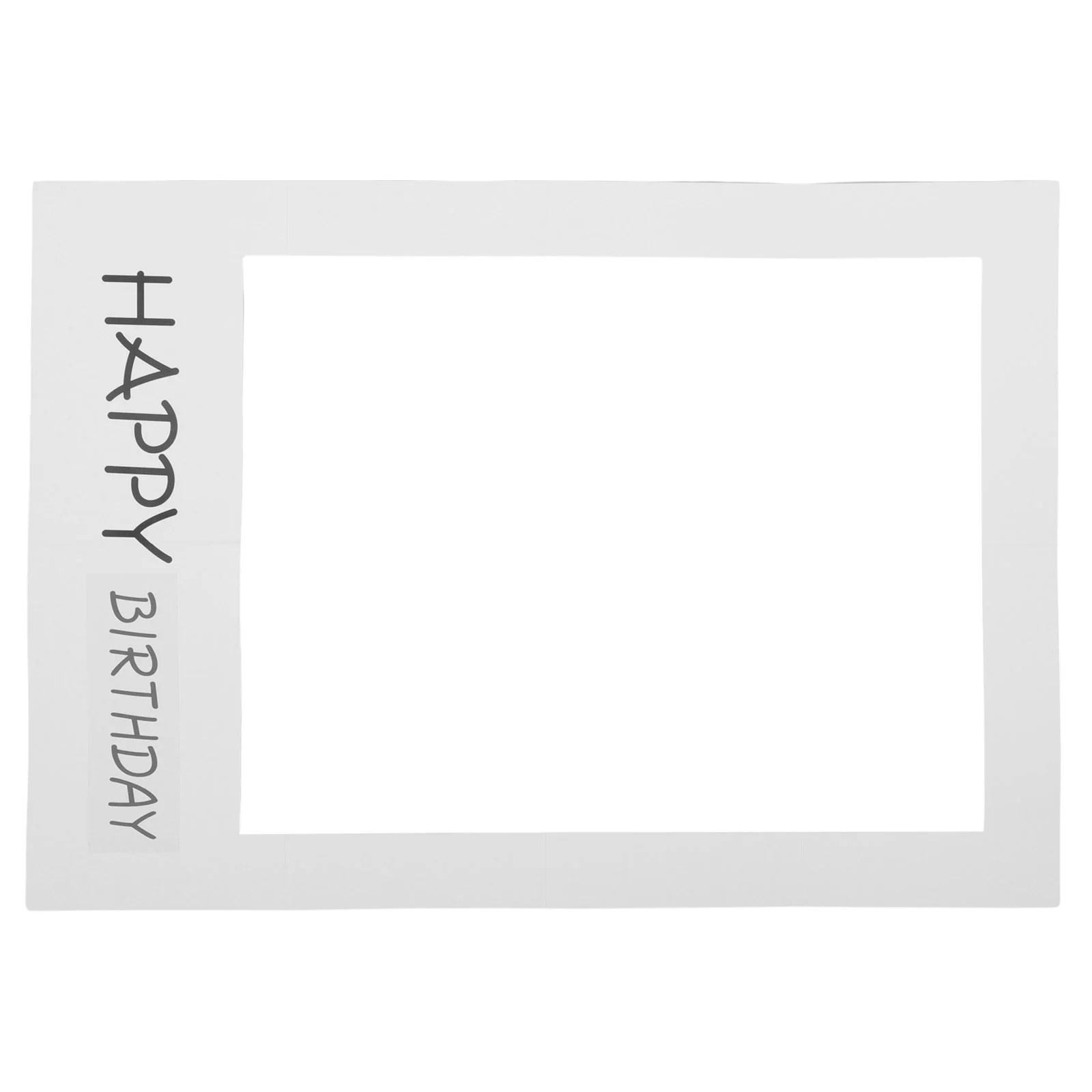Happy Birthday Photo Frame Paper Pictures Birthday Anniversary Cutouts Booth Props DIY Party Supplies Decoration Favors party photo props