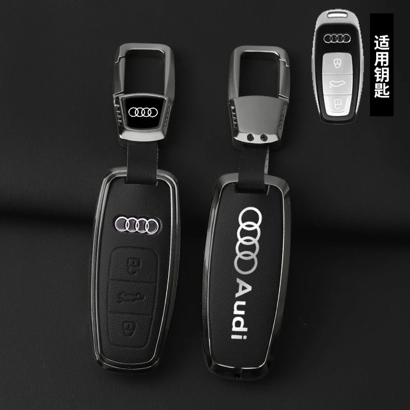Car Key Case Fob Cover Protection Shell For Audi Q8 RSQ8 A6 C8 S6 RS6 ...