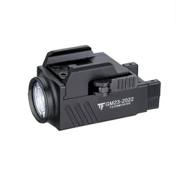 Compact USB Rechargeable Tactical LED Flashlight - 800 Lumens with Quick Release System (Black)
