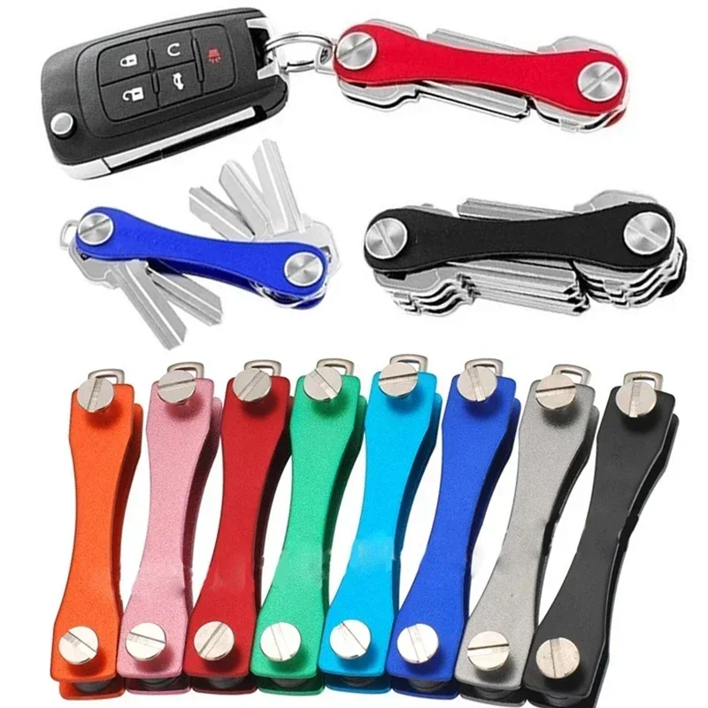 New Key Chain Metal Aluminum Key Strong Compact Key Decorative Holder Clip Organizer Holder Clip Outdoor Protable Keychain