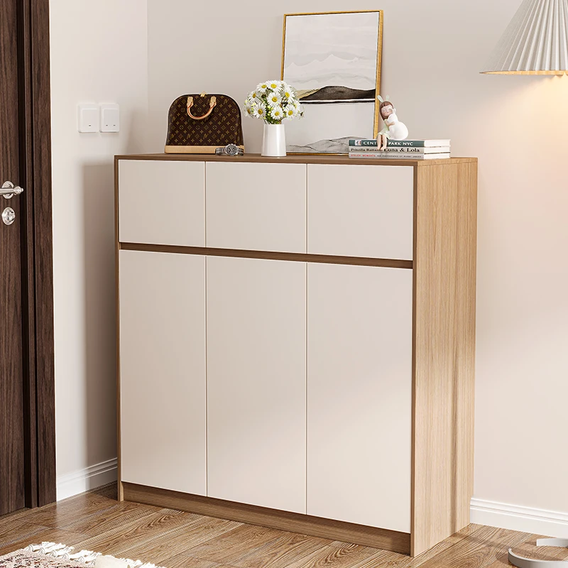 

Dust Thin Shoe Cabinets Big Vertical Storage Luxury Shoe Rack Door Multilayer Armadietti Da Soggiorno Multifunctional Furniture