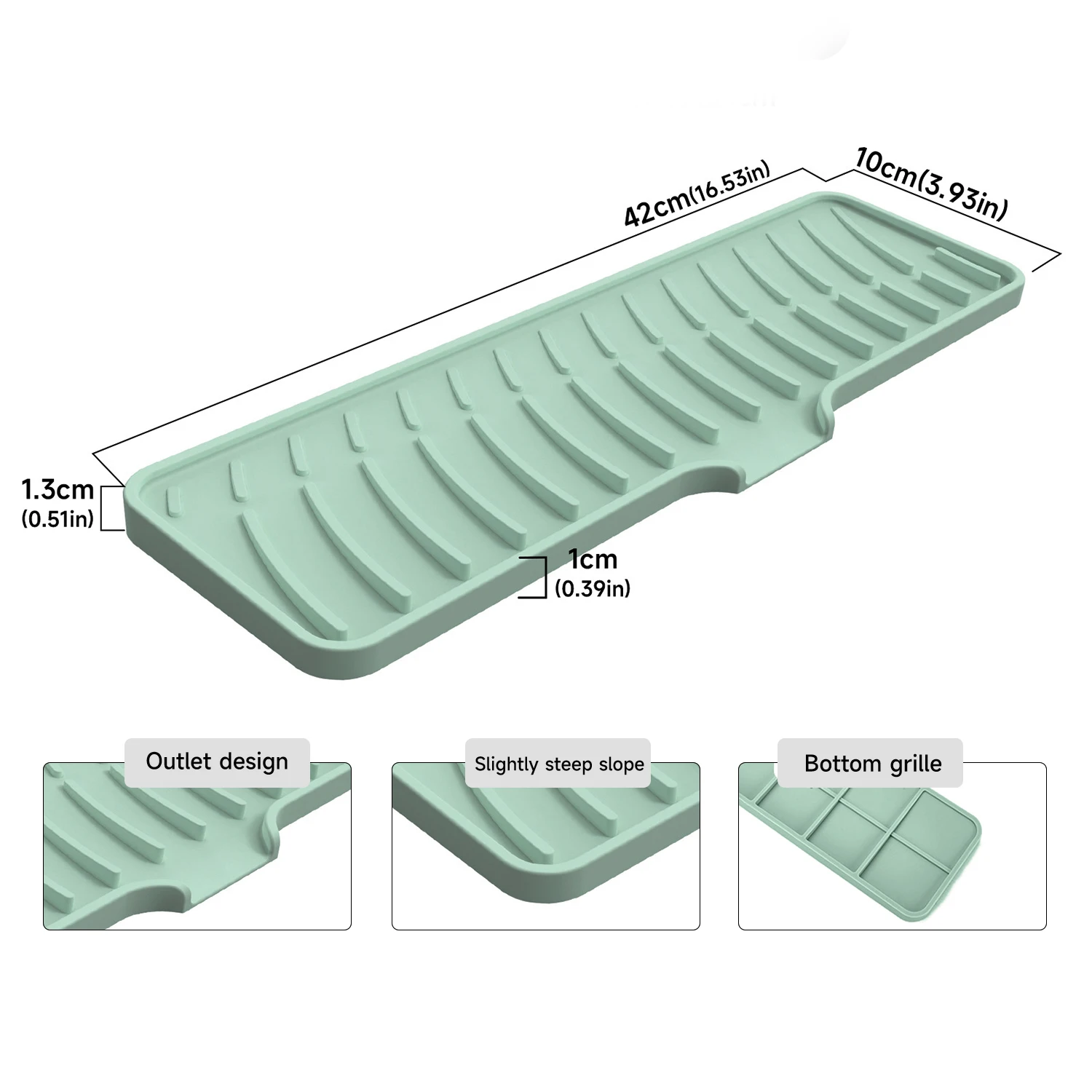 Kitchen faucet splash pad silicone sink faucet splash guard mat sponge drain pad countertop protector for bath kitchen gadgets kitchen splash guard kitchen sink pad kitchen faucet pad