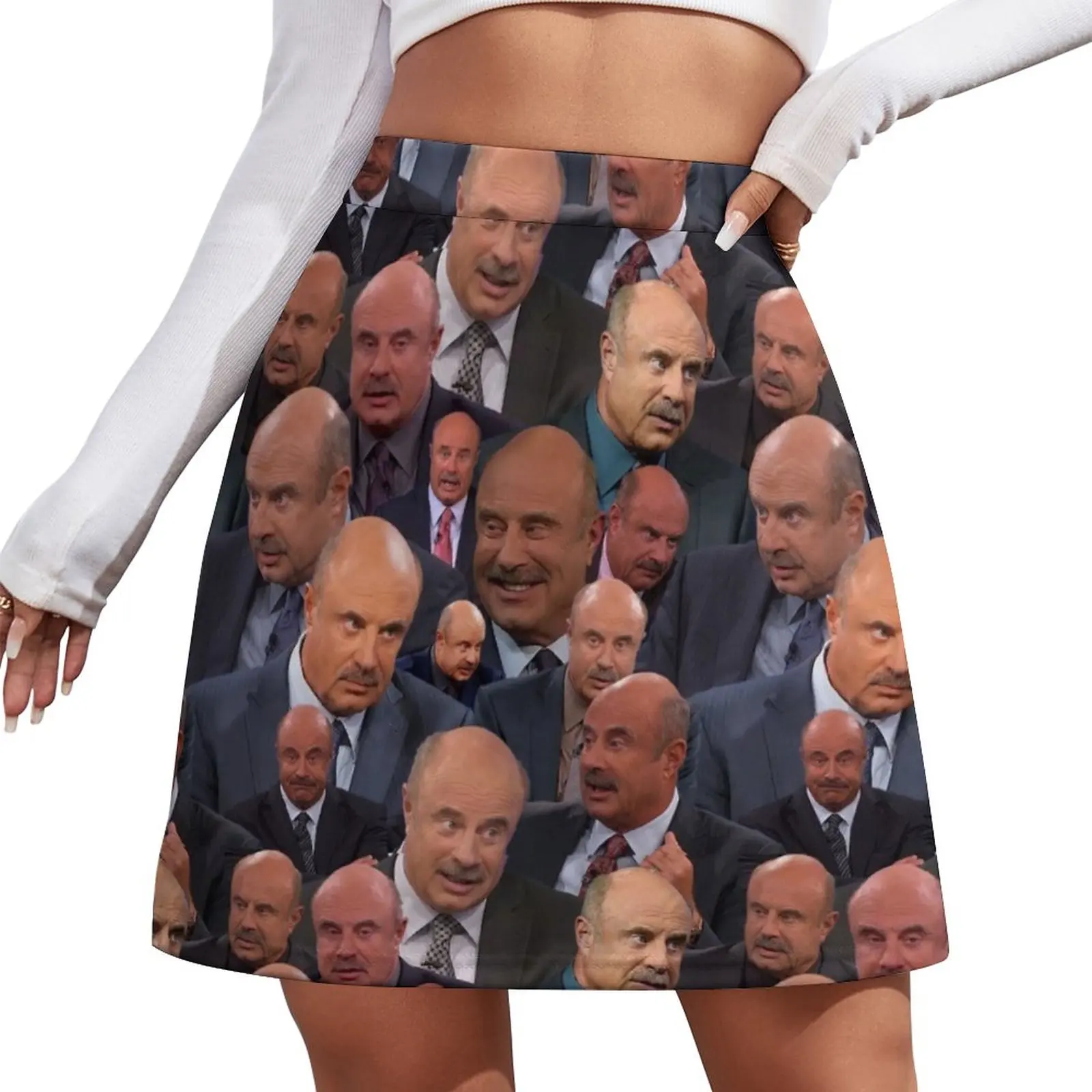 

Dr. Phil Pattern Mini Skirt Woman short skirt Female dress