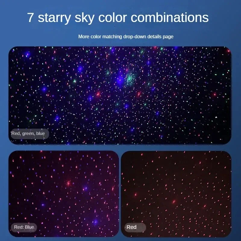 Car Air Freshener RGB Starry Top 3 In 1 Multi-Function Car Aromatherapy LED Light USB Charger Essential Oil Diffuser for