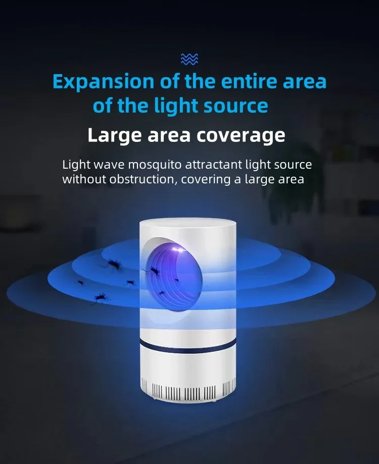 Description Picture 2 of itemMosquito Killer Lamp Portable Repellent Heater Fly Trap Electric Insect Killer Mute Anti Mosquito Lamp USB Rechargeable Indoor