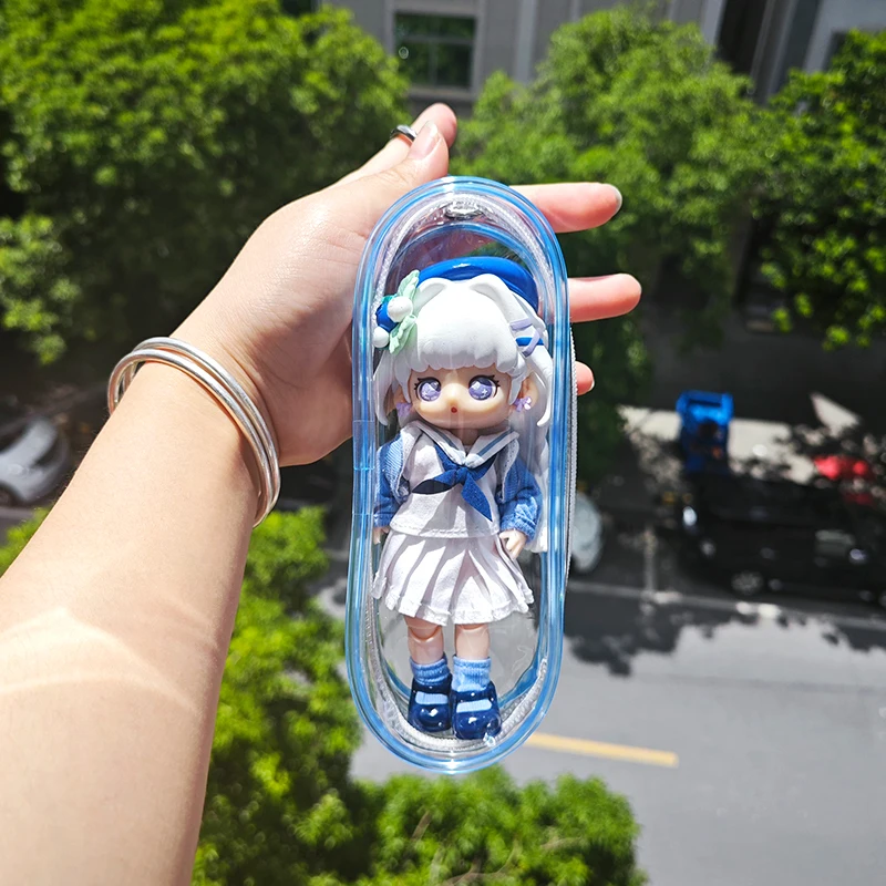 Clear Nendoroid Doll Bag Transparent Kawaii Girl Outdoor Pouch For OB11 BJD Anime Cartoon Dolls Plushy Little DIY Toys 5