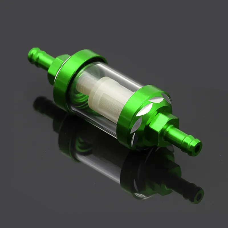 Universal 8mm CNC Aluminum Alloy Glass Gas Fuel Oil Filter For Motocross Dirt Pit Bike ATV Buggy Quad Motorcycle Parts - Image 8