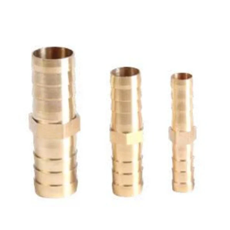 Brass Straight Hose Pipe Fitting Equal Barb 4mm 5mm 6mm 8mm 10mm 12mm 16mm 19mm 25mm Gas Copper Barbed Coupler Connector Adapter