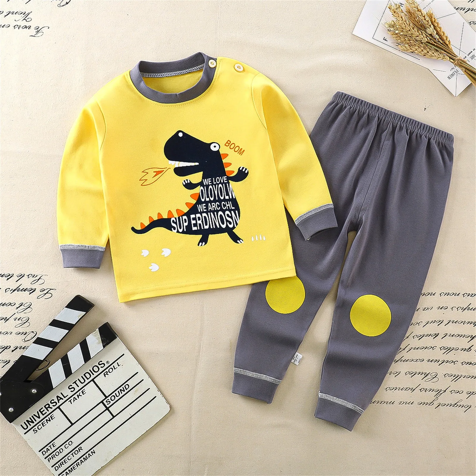 Toddler Kids Infant Newborn Baby Boys Girls Long Sleeve Cartoon Tops Pj&rsquo;s Pants Sleepwear Pajamas Size 3 Boy Pajamas 18 Months