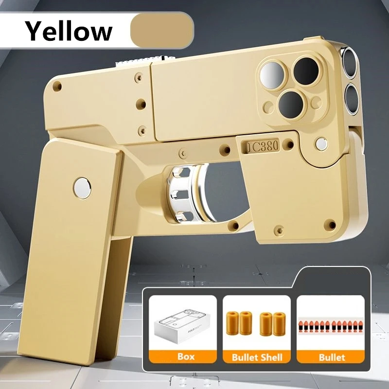 Folding Soft Bullet Toy Gun - Creative Novelty Toy