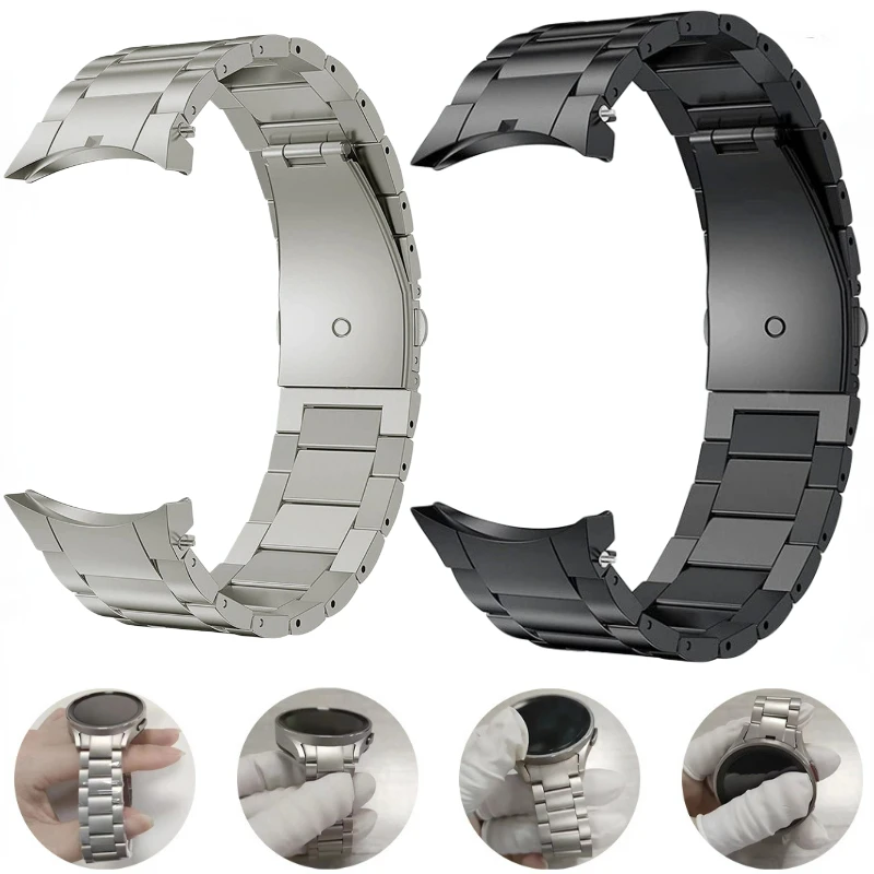 Premium Titanium Strap - Metal No Gaps Bracelet