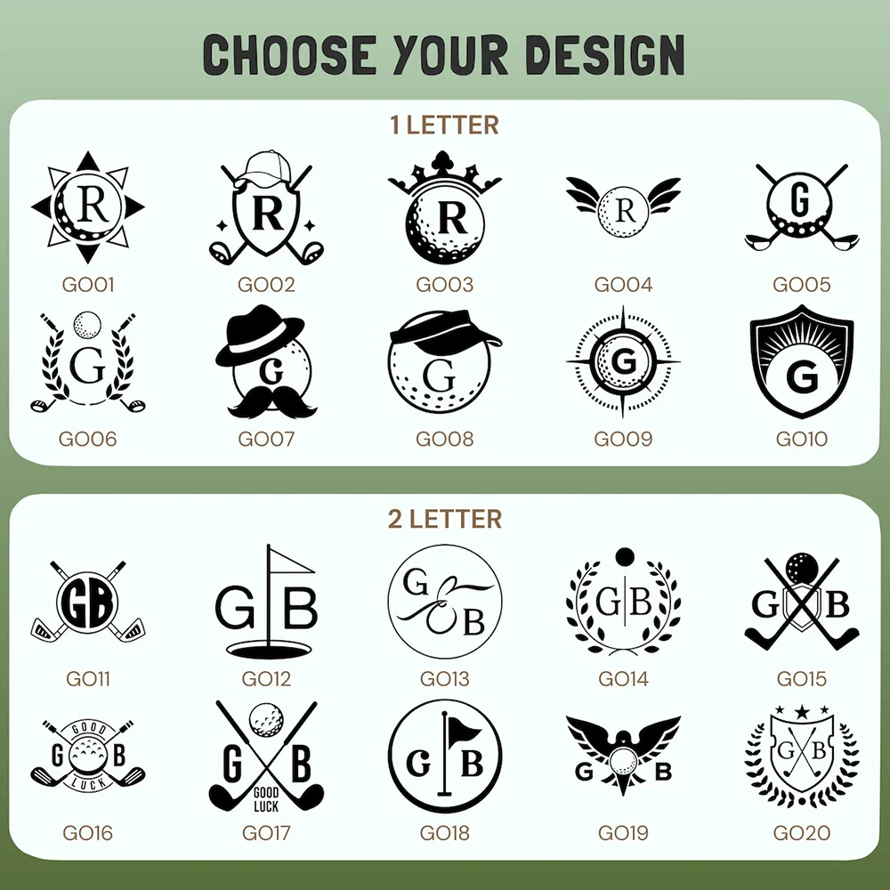 Custom Personalized Golf Ball Stamp Seal 5