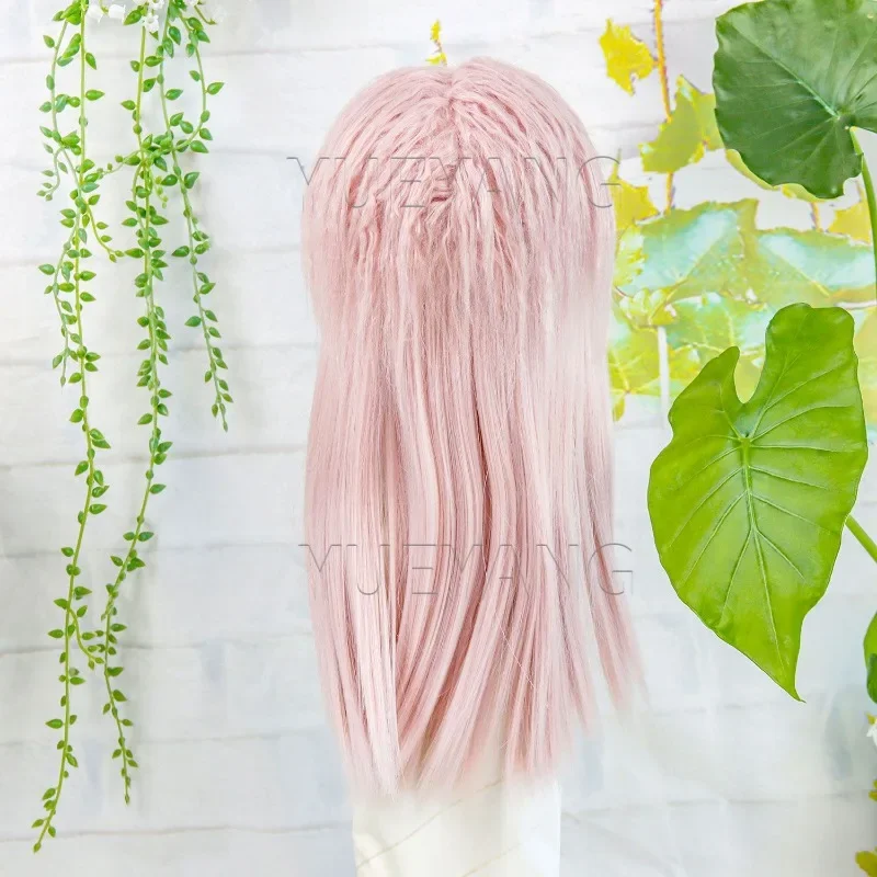 Cotton doll wig hair row, detachable clip for children, high temperature silk straight hair row, pair of 2 pieces 5