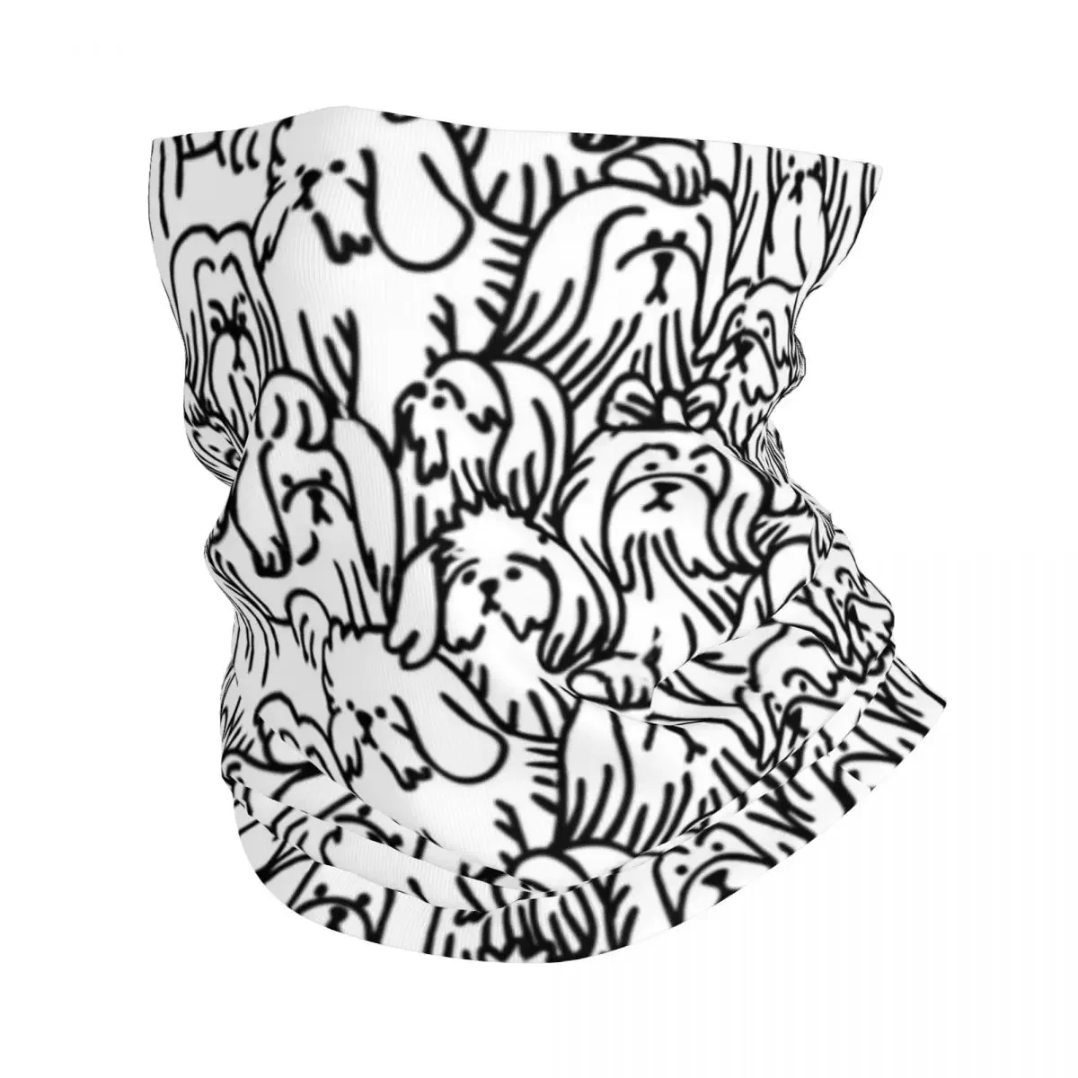 

Oh Shih Tzu Dog Bandana Neck Gaiter Printed Wrap Mask Scarf Warm Balaclava Outdoor Sports For Men Women Adult Windproof