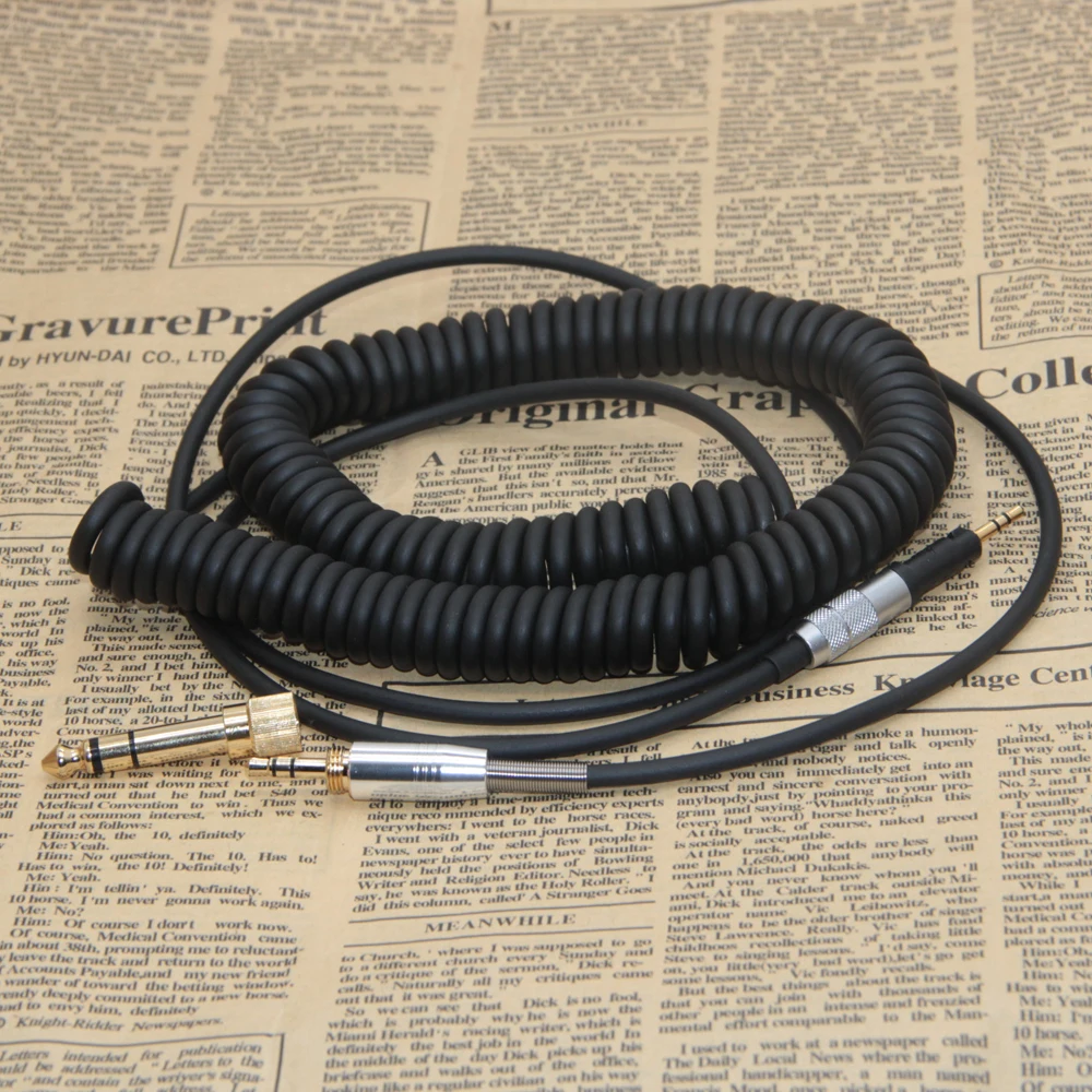 Spring Spiral Coiled Cable for Sennheiser HD598 HD558 HD518 HD560s HD 598 558 518 SE Headphones Cables Upgrade Replacement Cord