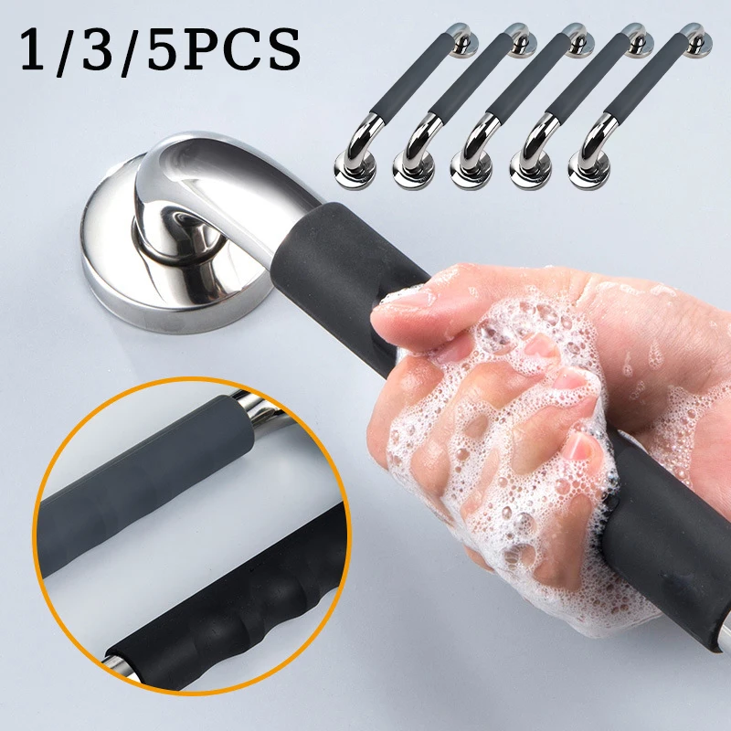 ราวจับสแตนเลส 304 สำหรับห้องน้ำ ราวจับนิรภัยสำหรับผู้สูงอายุและผู้พิการ ป้องกันการล้ม 1