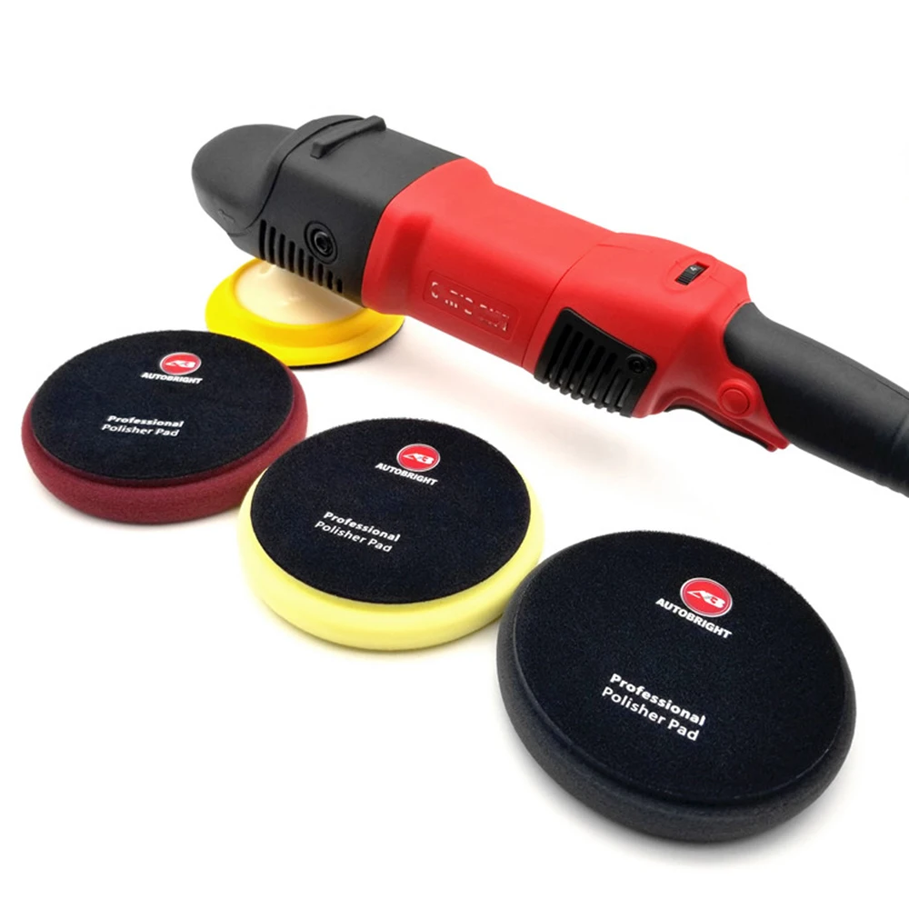 AUTOBRIGHT 5 "6" inch Car Polisher Pad Professional Polishing Machine Sponge Fast Detailing Wash Wax Mirror Waxing Clean Foam 3