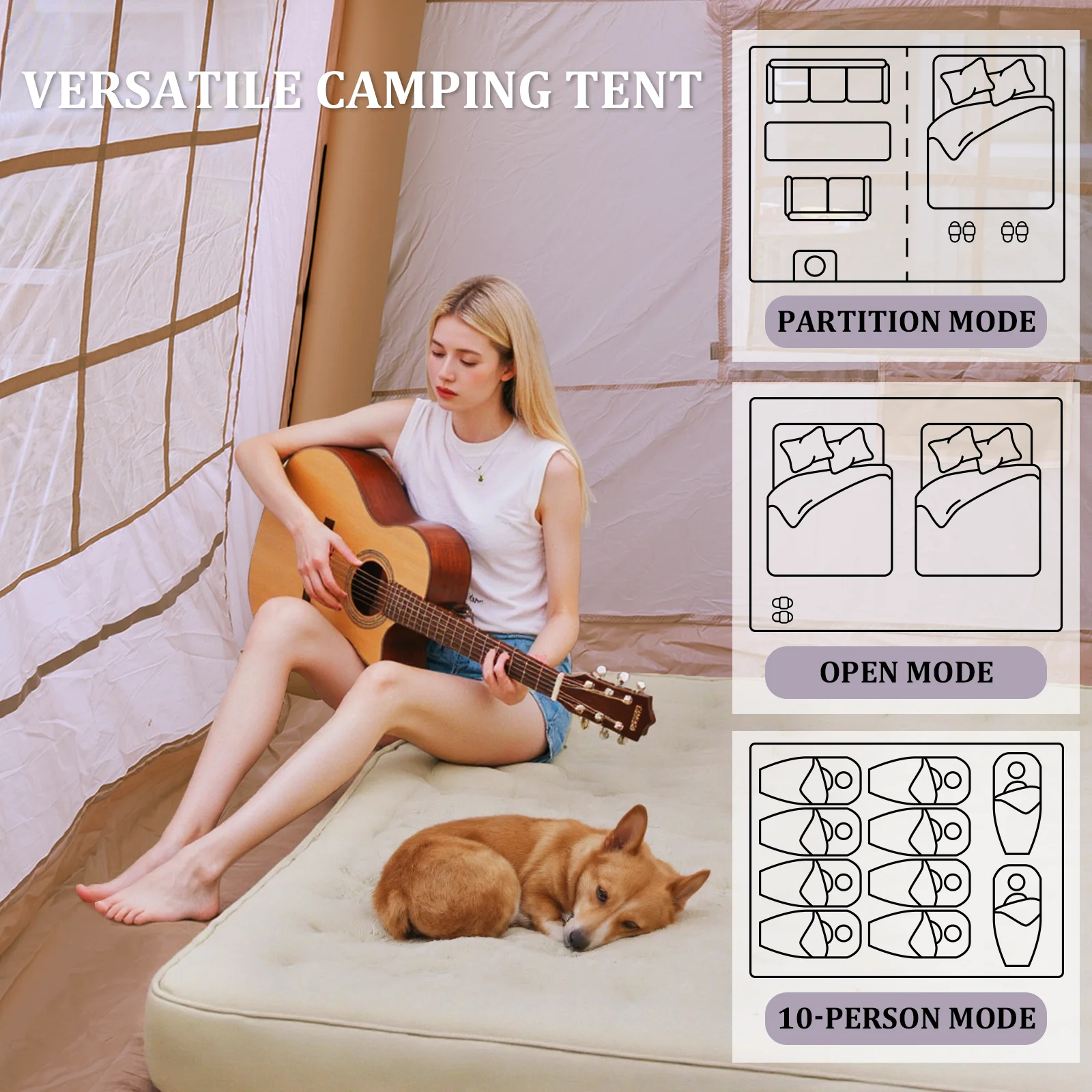 135 Square Feet inflatable tent 4