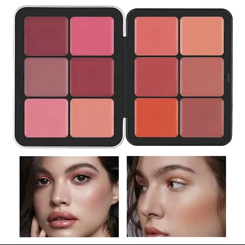 

White Highlighter Kara Secret Blusher Palette Multi Color Rouge Plate 12/16 Colors Concealer Cream Brighten Skin Tone Waterproof