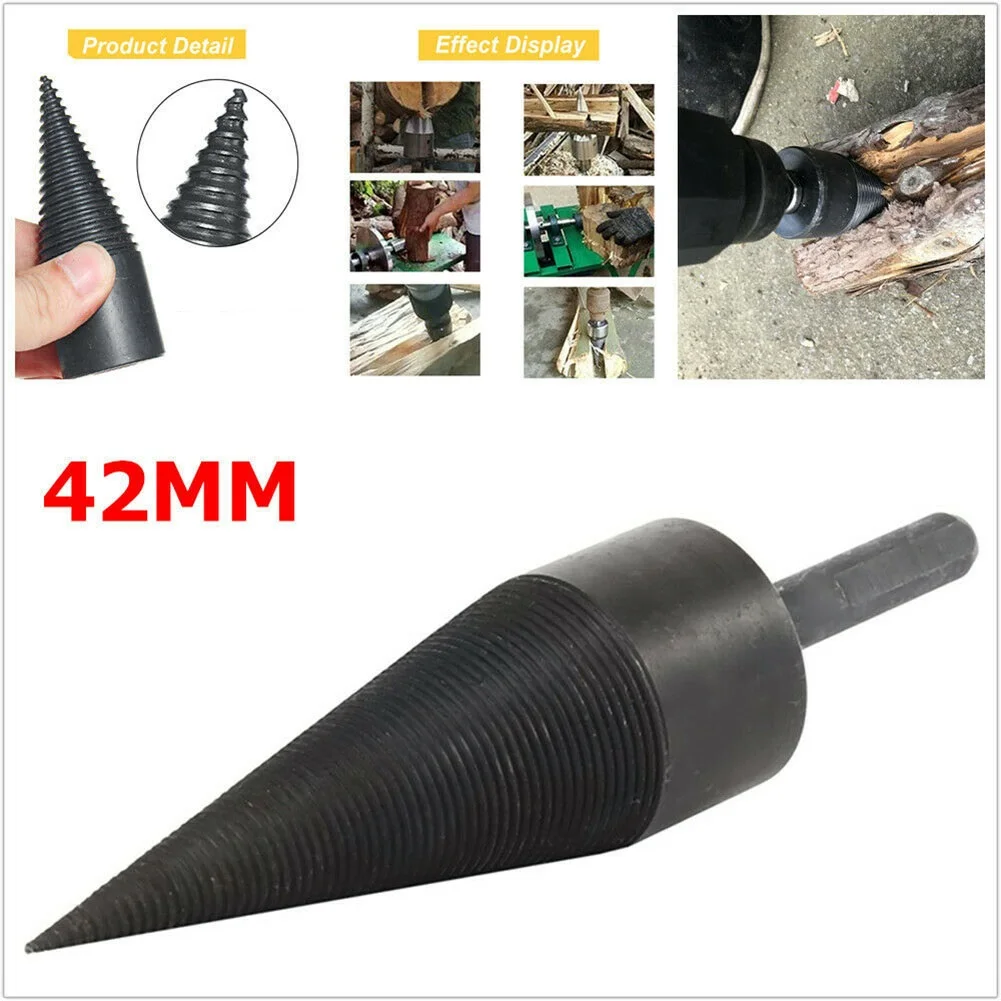 Drill Bit 32mm Firewood Chop Wood Splitting Tool Cone Log Splitters