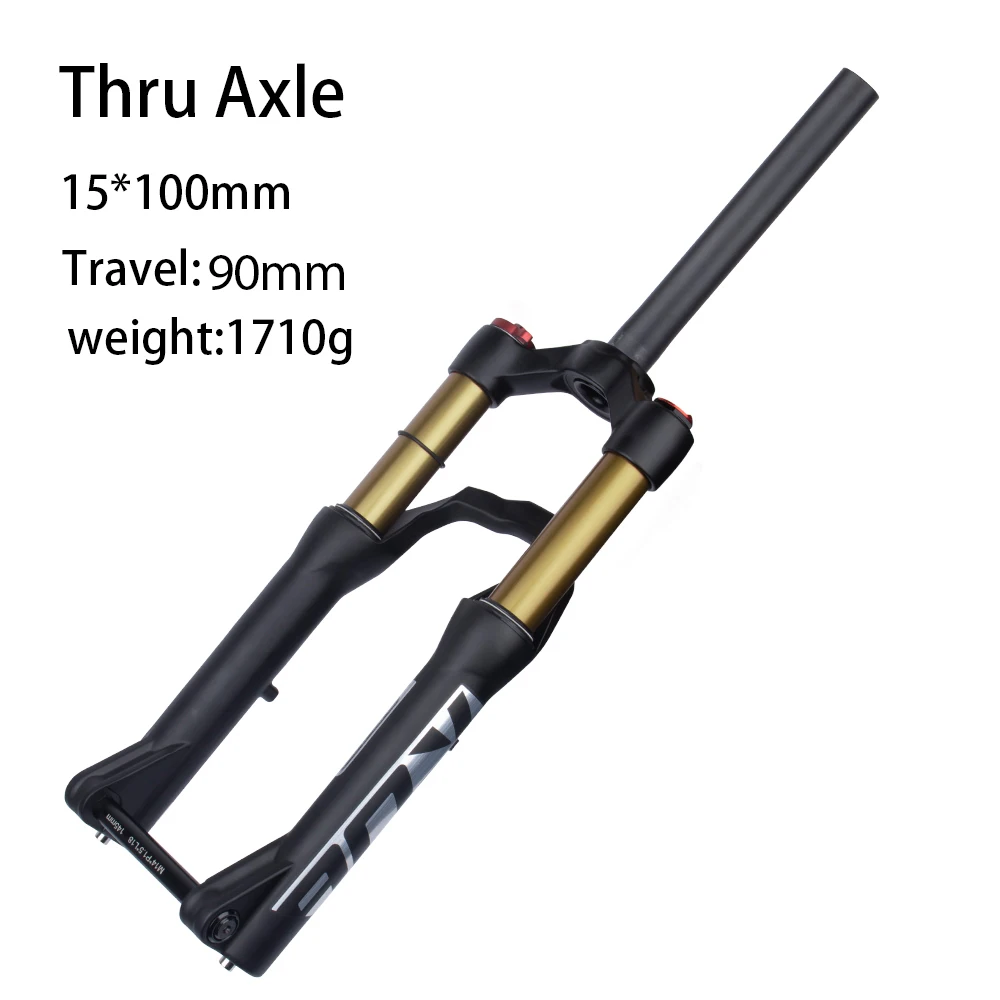 thumbnail image 2 of 20-inch Bike Air Suspension Fork 60mm Travel 1-1/8'' Straight Tube 2 of 9