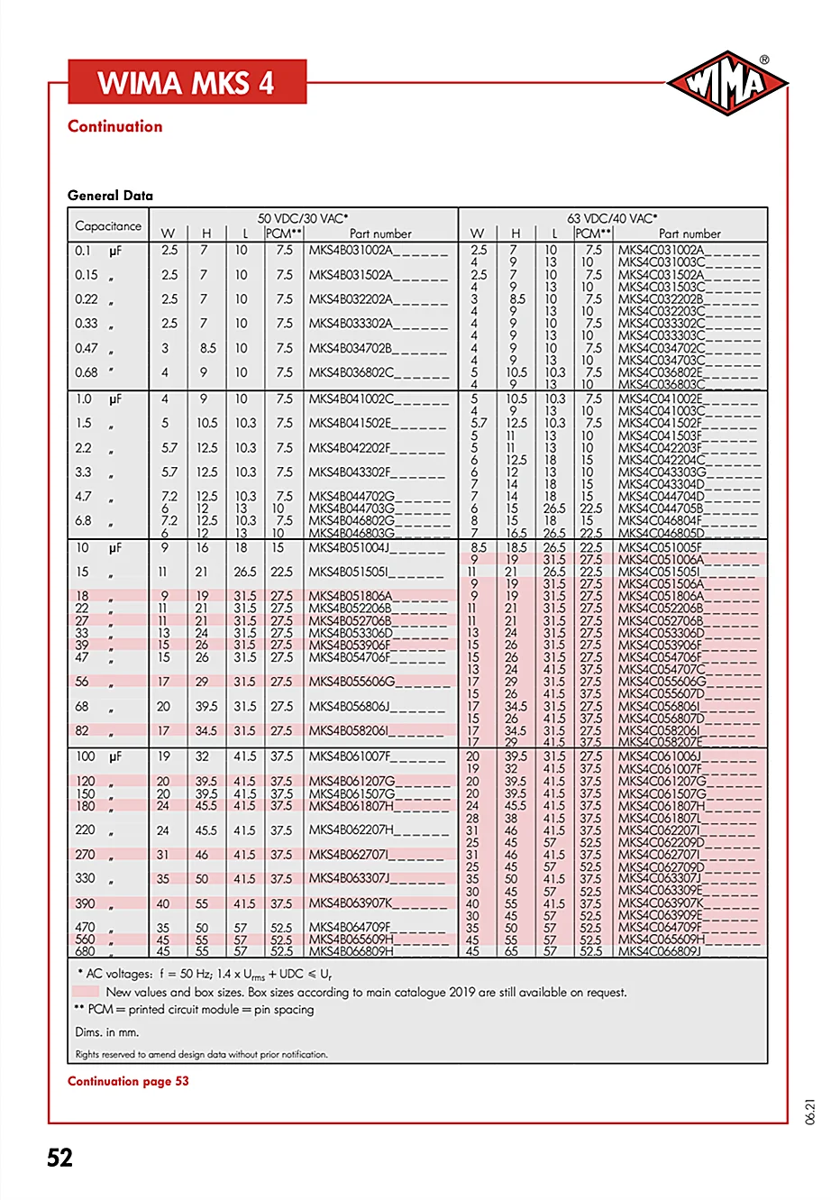 5/10/50pcs German WIMA Film Capacitor MKS4 63V 63V 475 4U7