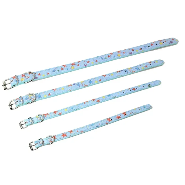 Adjustable Medium Dog Collar Fashion Comfortable Star Small Pet Cat Collar Breathable Convenient Dog Leash Accessories 3