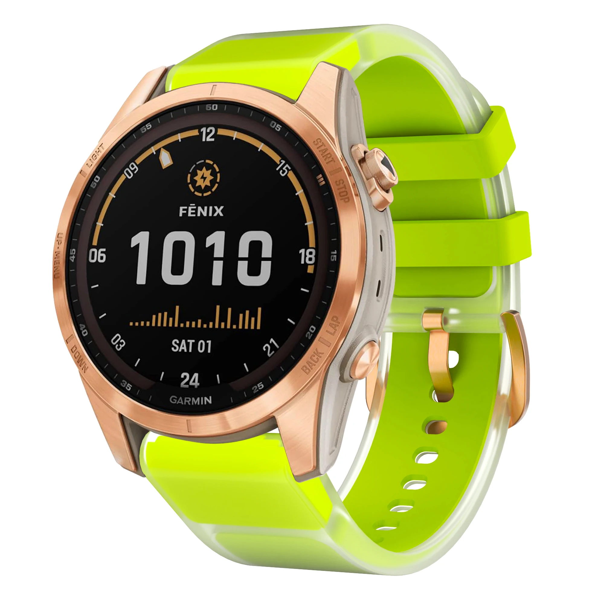 Quick Release Clear Glacier Silicone Watch Band - 20mm Strap