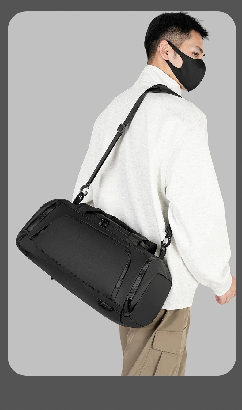 Large Capacity Gym Bags Multifunctional Men Travel Luggage Bag with Shoe Pockets Casual Sports Dry Wet Sepration Fitness Handbag 21