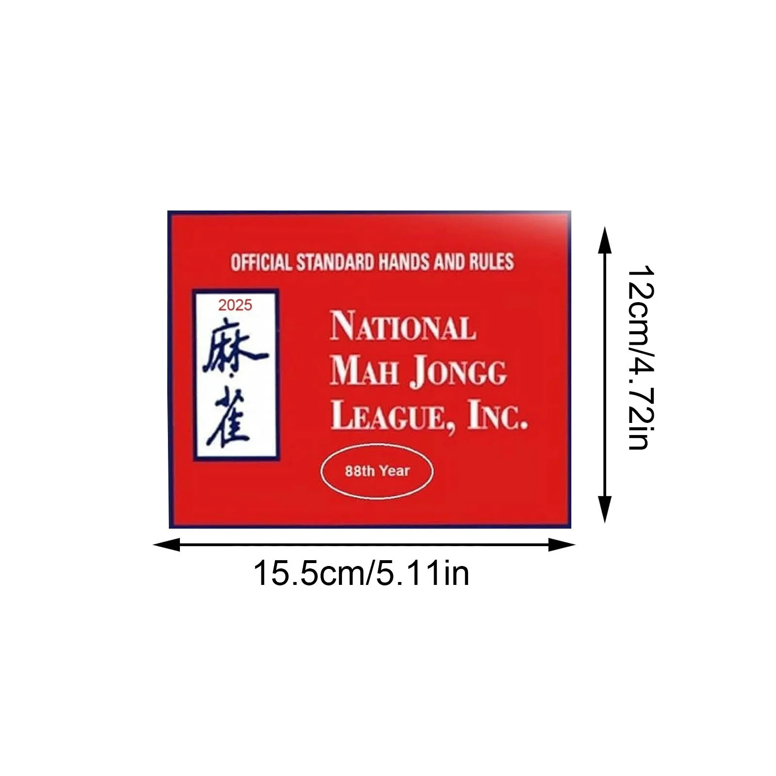 Mahjong Cards, 3 Colors Mahjong Cards, Official Standard Hands And Rules, Cards Large Print Scorecard, Game