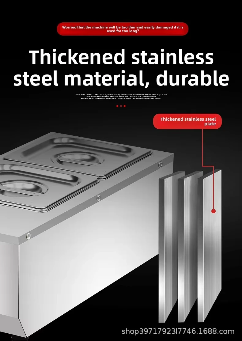 JH Stainless Steel Chocolate Melter 2/3/4 Pots 1200W 30-85℃ Temp Control Commerc