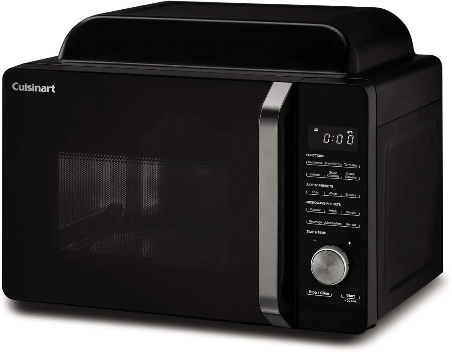 Countertop AMW-60 3-in-1 Microwave Airfryer Oven, Black，Microwave Functions: Preset Microwave Options, 11 Power Levels (0-10) 2