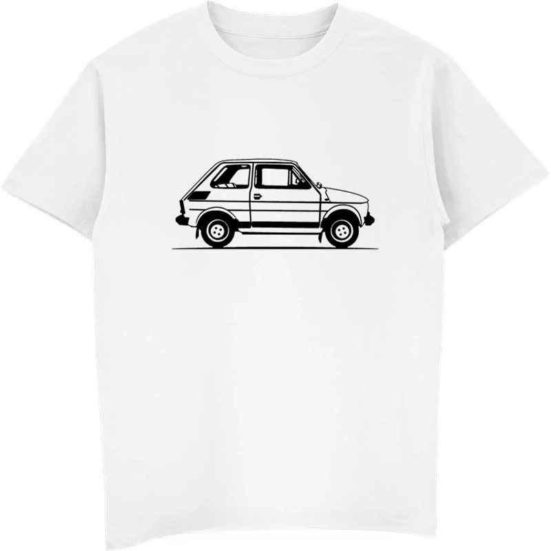 Brand Design Sommer Neues bedrucktes Herren-T-Shirt aus Baumwolle, modisch, Motorholics, Herren-T-Shirt mit Original-Skizze, Fiat 126, Auto-T-Shirt, Familien-T-Shirts