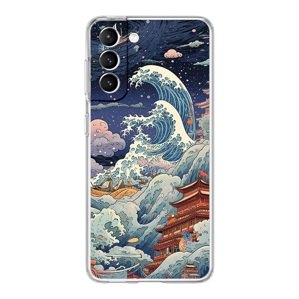 Fashion Japan The Great Wave Of Kanagawa Clear Phone Case
