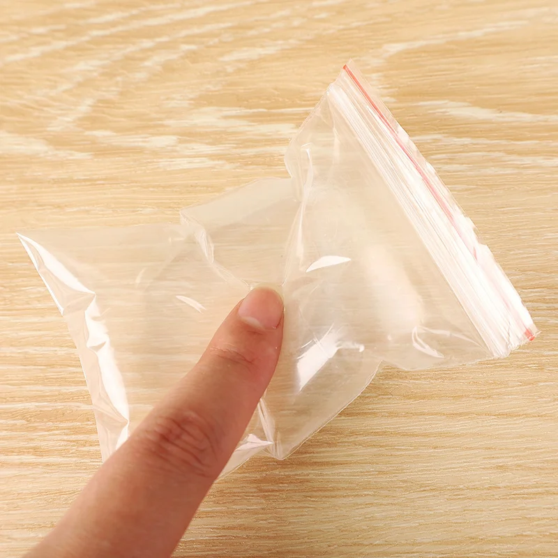 100pcs Small Clear Vacuum Bags Plastic Baggies Baggy Grip Self Seal  Resealable Zip Lock For Kitchen Food Mini Tool Parts Storage - Storage Bags  - AliExpress