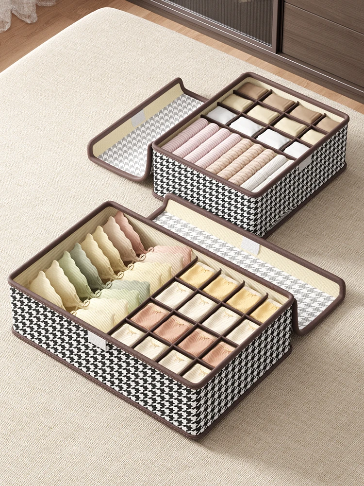 1PC Underwear drawer storage bag Foldable closet storage box Drawer divider storage box Underwear and socks storage box 5