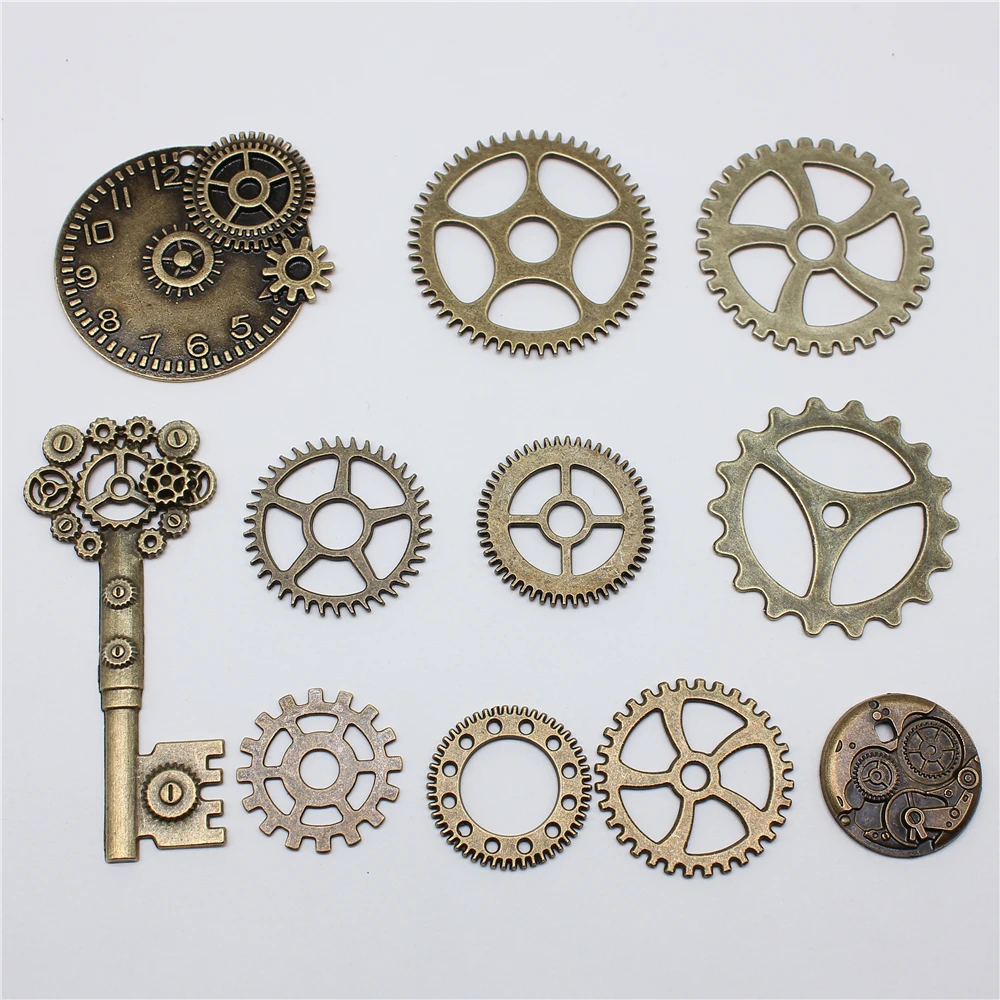 WUSJCOF 76 stuks accessoires steampunk tandwielhangers voor doe-het-zelf sieraden maken