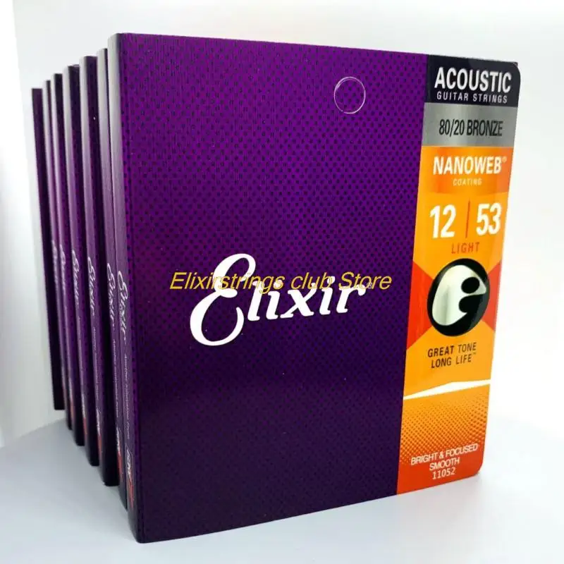 

Эликсир, струна для акустической гитары, поп-музыка Rock 80/20 бронза, никель 11002 16052, аксессуары для музыкальных инструментов, бесплатная доставка