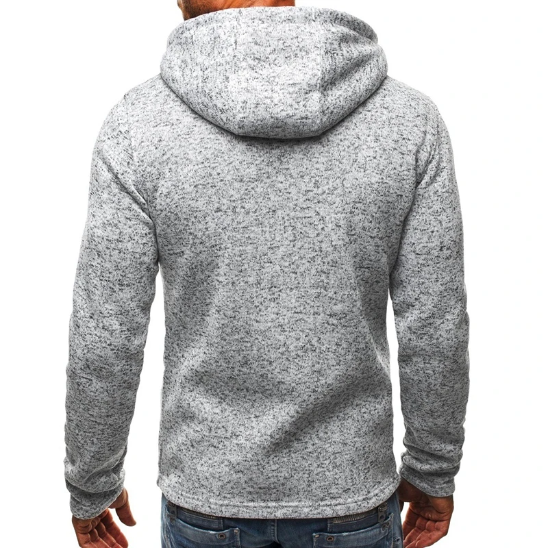 2023 Men's Autumn Fashion faiths Printed Hooded Jacket Winter Fleece Sweatshirts Knit Zipper Long Sleeved Pullover Hoodie