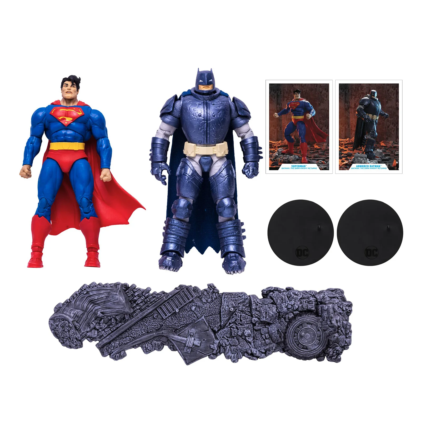 

McFarlane Superman vs. Armored Batman (The Dark Knight Returns) 7" Articulated Action Figure Toys 17cm